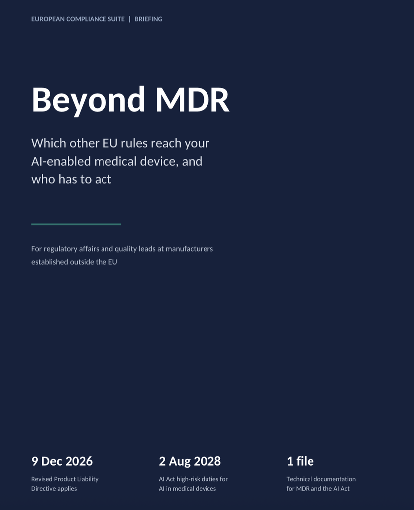 Beyond MDR medical regulations executive report